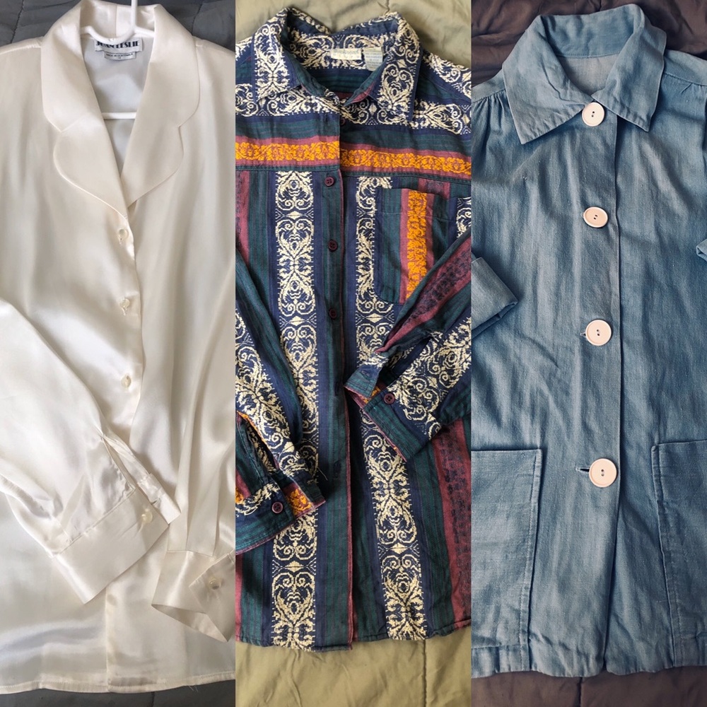 Vintage Bundle of Long sleeve tops size L